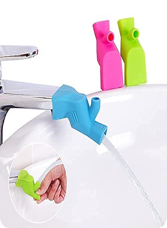 D.V COLLECTION Silicone Extension Tap || Faucet Extender Fountain Silicone Tap Kitchen Faucet Accessories || Multicolor || Set of (1) - Image 5
